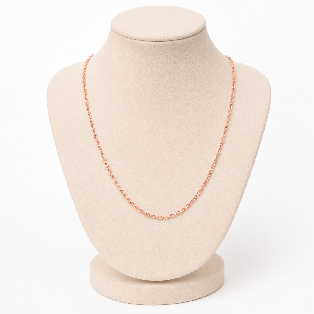 Copper Rose Gold Slim Link Chain For Women Bulk