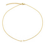 Slim Link Gold Copper Necklace Chain For Women Bulk