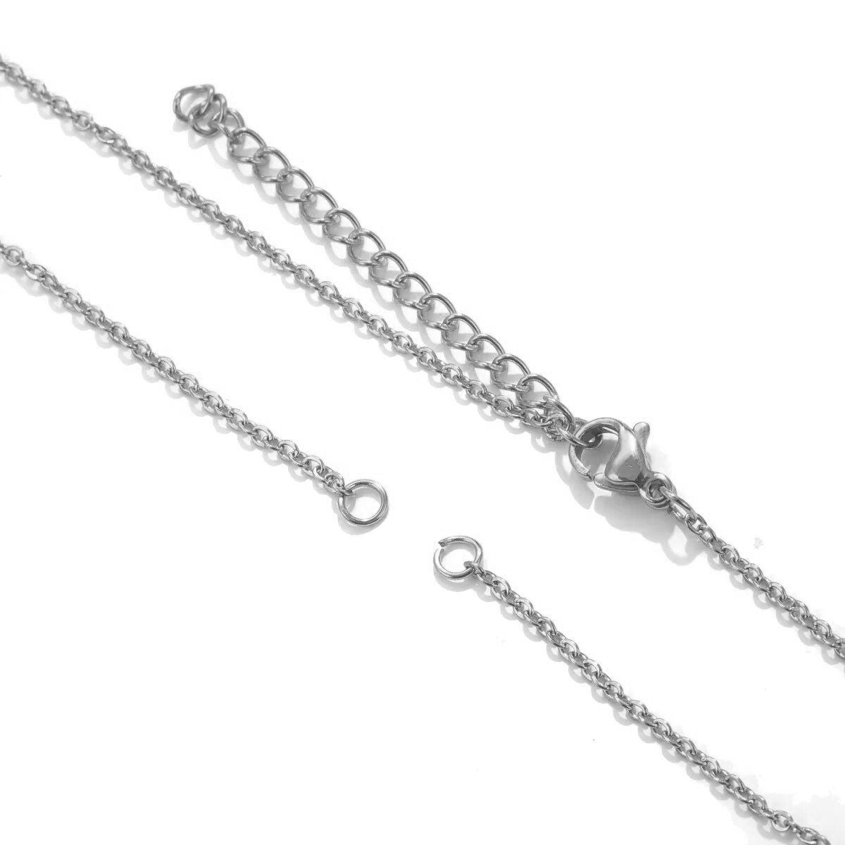 Slim Link Silver Copper Necklace Chain For Women Bulk Secondary image