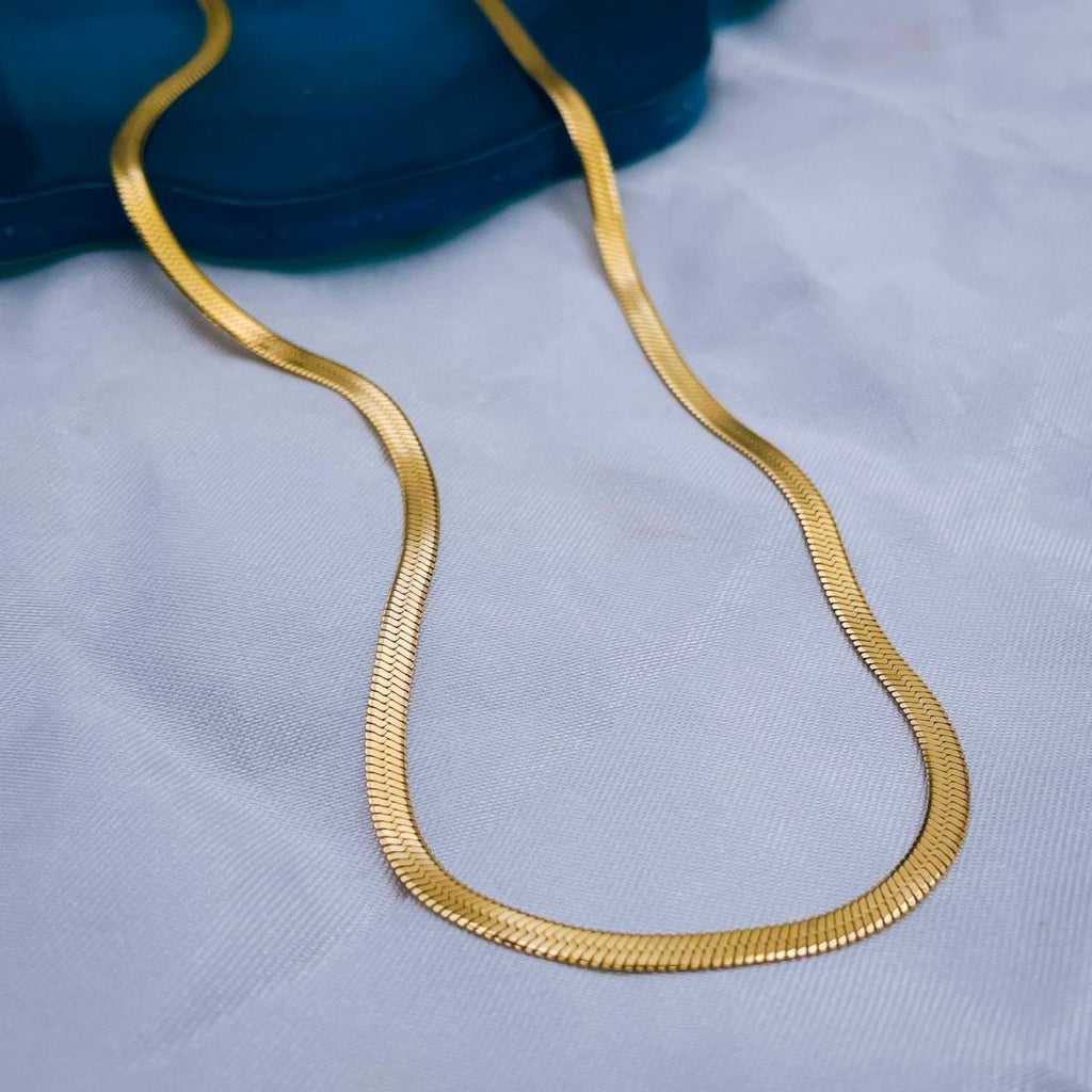 Slim Snake Silver Stainless Steel Necklace Chain For Women Bulk