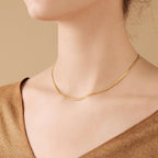 Slim Snake Silver Stainless Steel Necklace Chain For Women Bulk