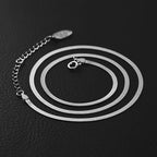 Slim Snake Silver Stainless Steel Necklace Chain For Women Bulk