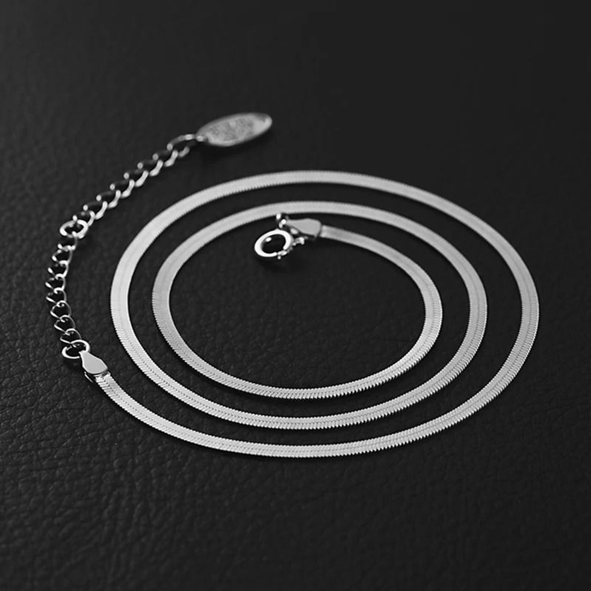 Slim Snake Silver Stainless Steel Necklace Chain For Women Bulk