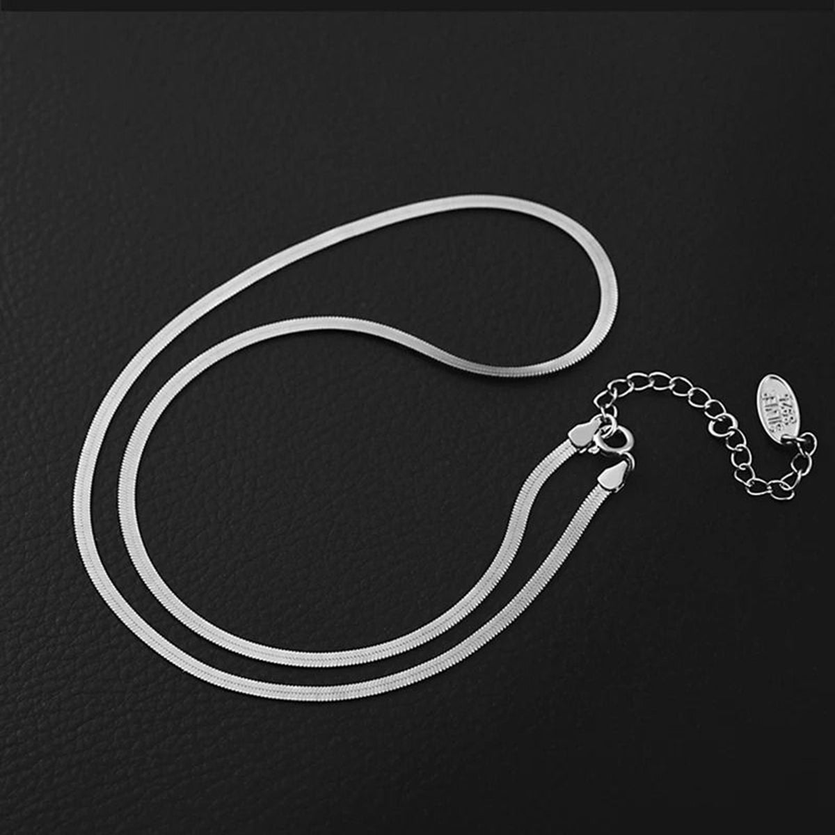 Slim Snake Silver Stainless Steel Necklace Chain For Women Bulk