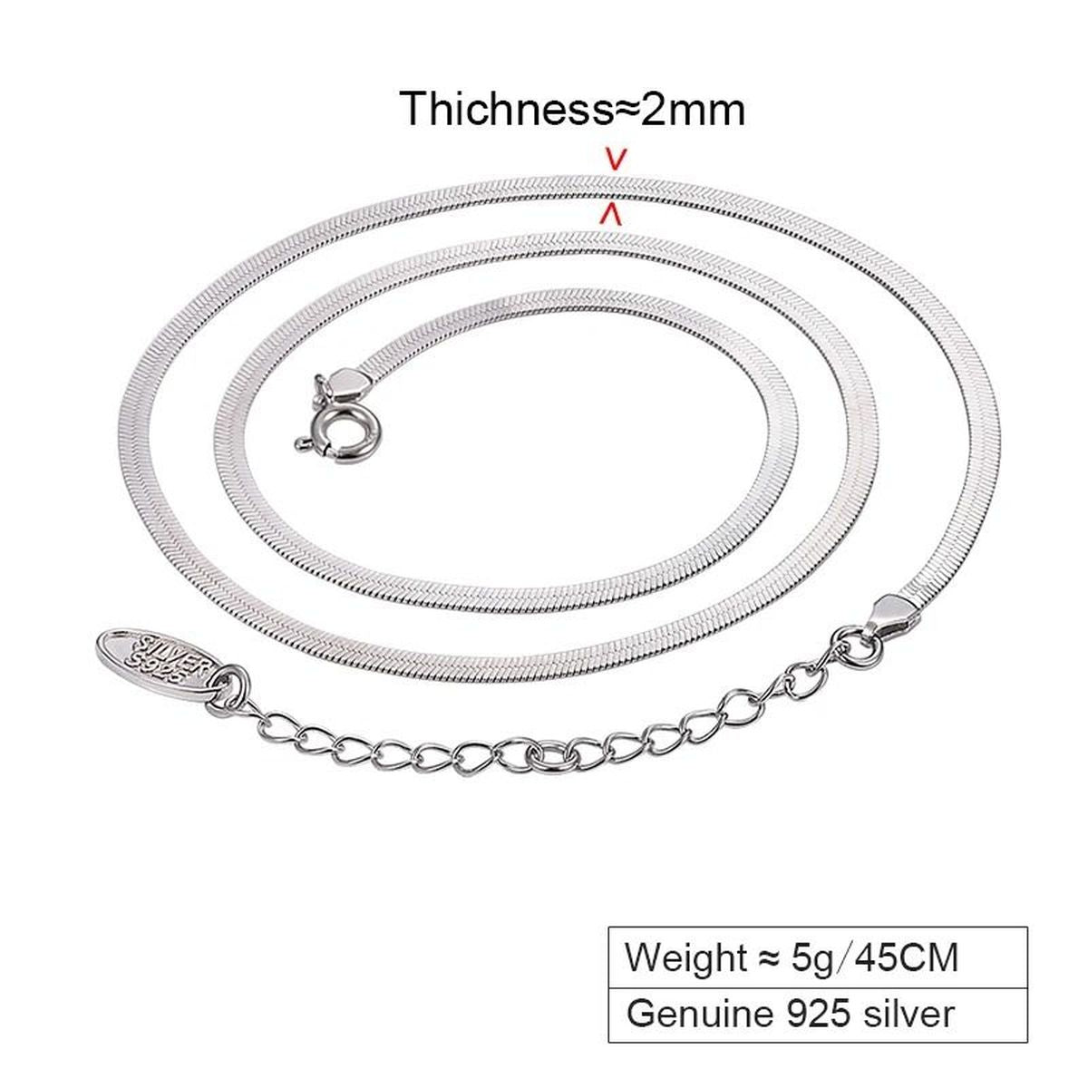 Slim Snake Silver Stainless Steel Necklace Chain For Women Bulk