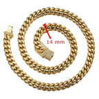 Hip Hop Iced Out Alloy Cuban Curb Silver Rhinestone Studded Chunky Necklace Chain 18" Men
