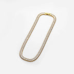 Hip Hop Iced Out Baguette Cubic Zirconia 18K Gold Necklace Chain Bulk