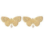 Butterfly 18K Gold Pearl Dangler Earring For Women Bulk
