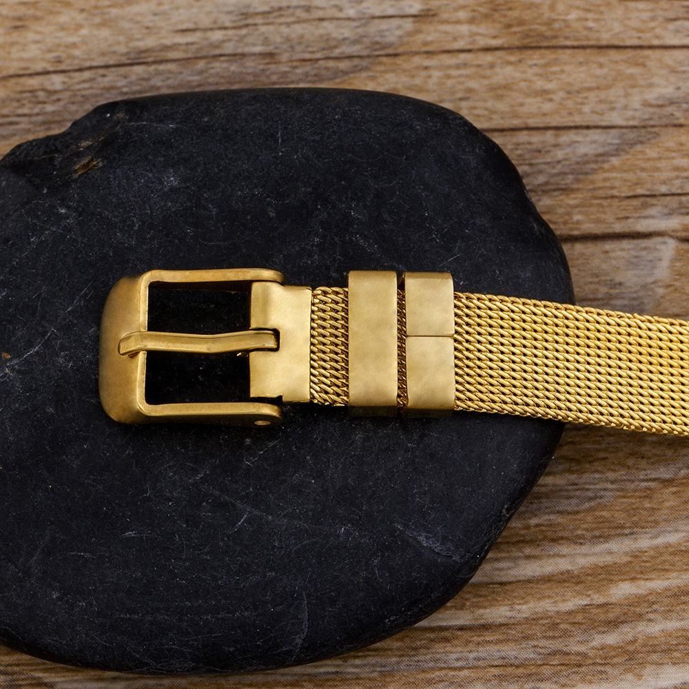 Evil Eye 18K Gold Stainless Steel Watch Strap Mesh Bracelet Women Bulk