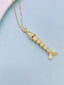 Multi Color Fishbone Gold Plated Enamel Copper Pendant Chain For Women Bulk