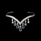 Bulk V Shape Silver Plated CZ Anti Tarnish Brass Cuff & Kada For Women
