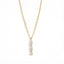 Gold Pear Cut Cubic Zirconia Anti Tarnish Copper Necklace For Women Bulk