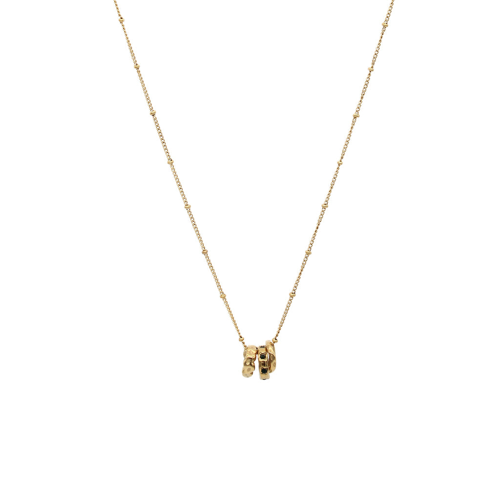 Triangle Round 18K Gold Stainless Steel Anti Tarnish Necklace Bulk