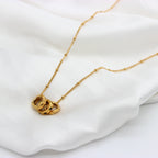 Triangle Round 18K Gold Stainless Steel Anti Tarnish Necklace Bulk