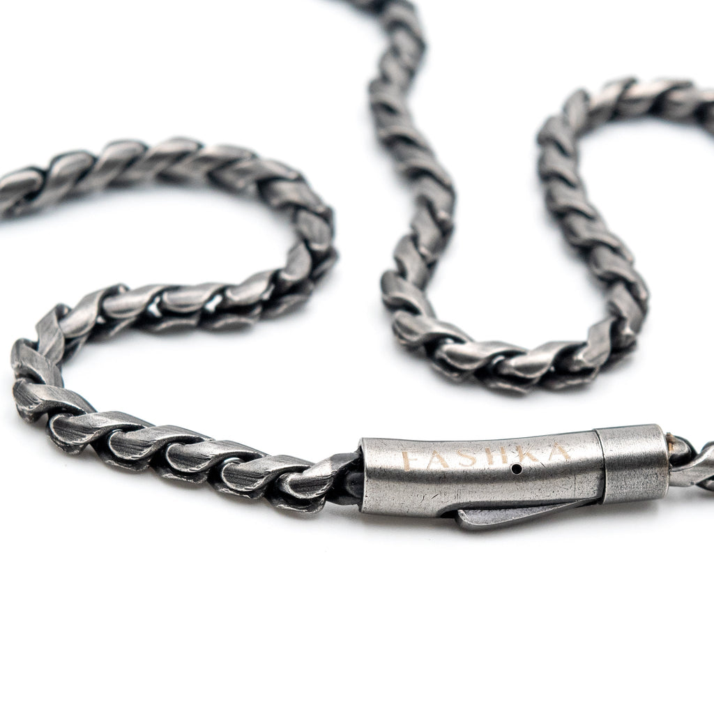 Vintage Jet Black Stainless Steel Anti Tarnish Chain For Women Bulk