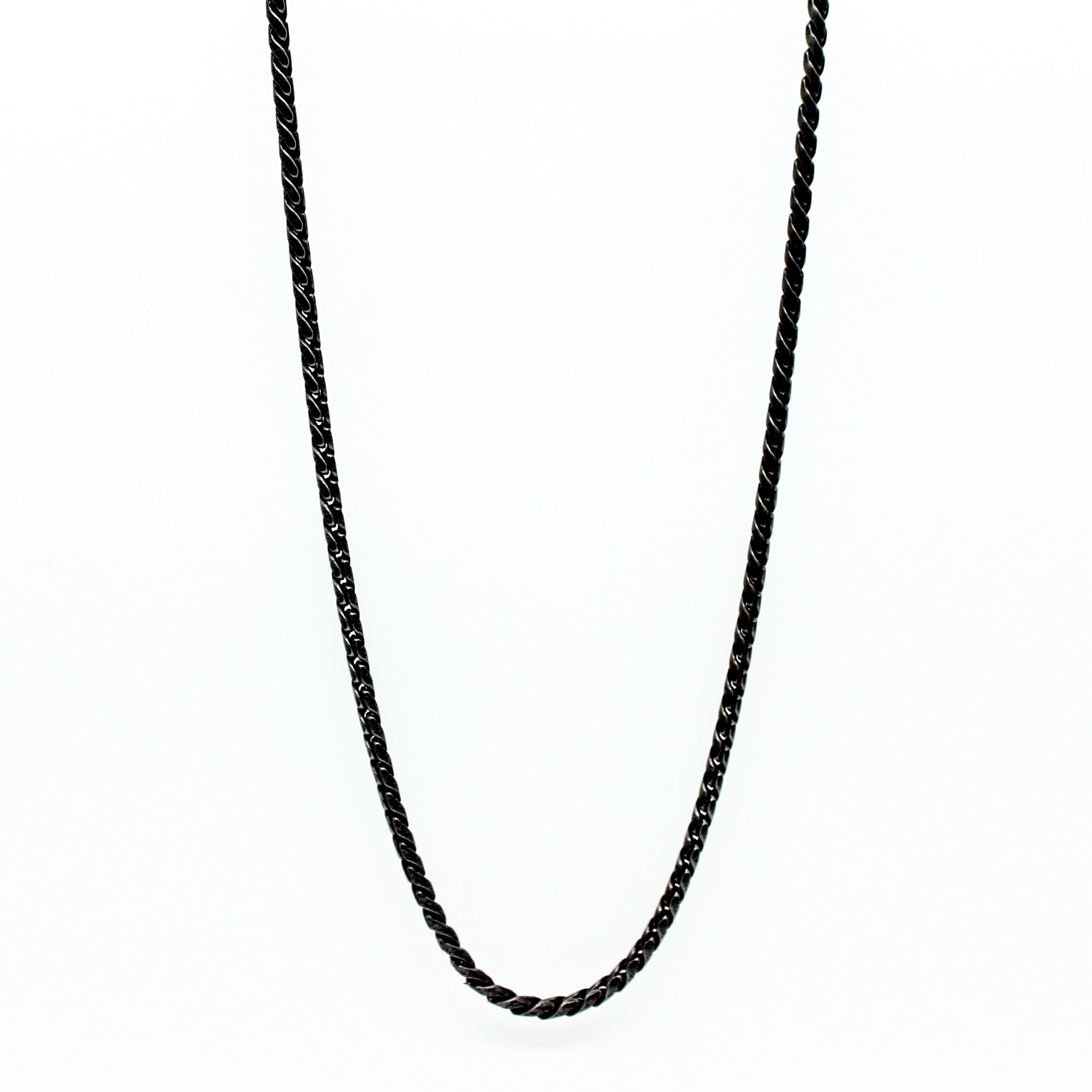Vintage Jet Black Stainless Steel Anti Tarnish Chain For Women Bulk Secondary image