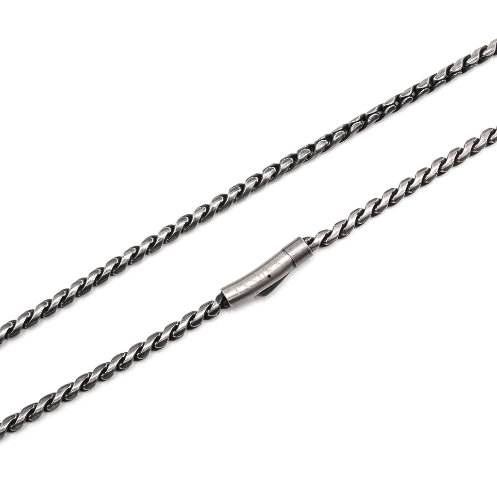 Vintage Jet Black Stainless Steel Anti Tarnish Chain For Women Bulk