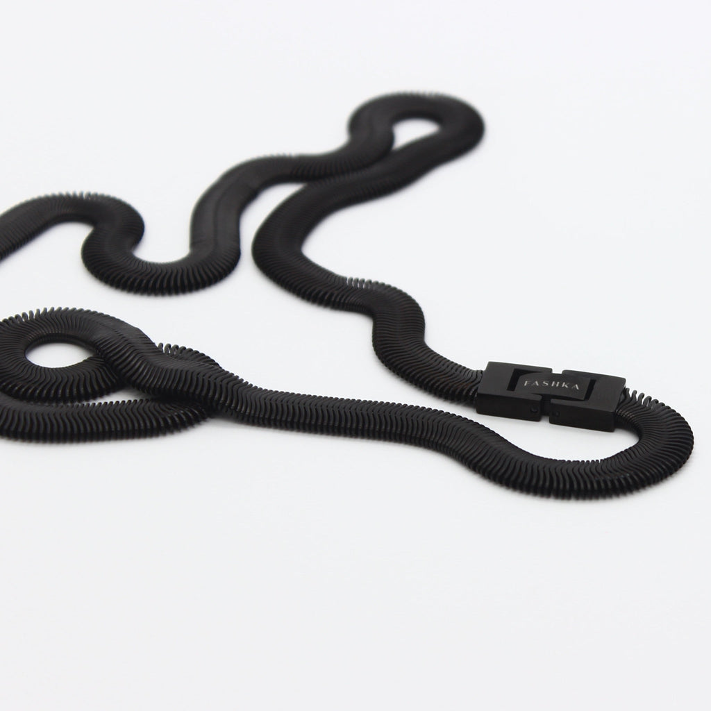 Snake Black Stainless Steel Anti Tarnish Chain For Women Bulk