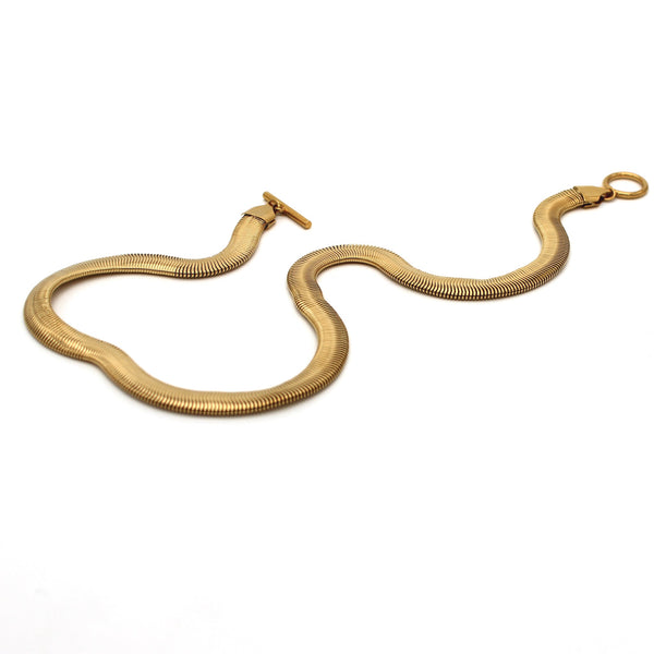 Toggle 18K Gold Stainless Steel Anti Tarnish Necklace For Women Bulk Secondary image
