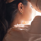 Two Tone Gold Silver Stainless Steel Anti Tarnish Hoop Earring Bulk