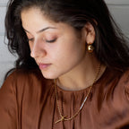 Knot White 18K Gold Brass Anti Tarnish Necklace For Women Bulk