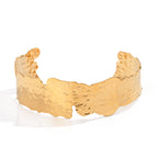 Paper Cut 18K Gold Stainless Steel Anti Tarnish Cuff Bracelet Bulk
