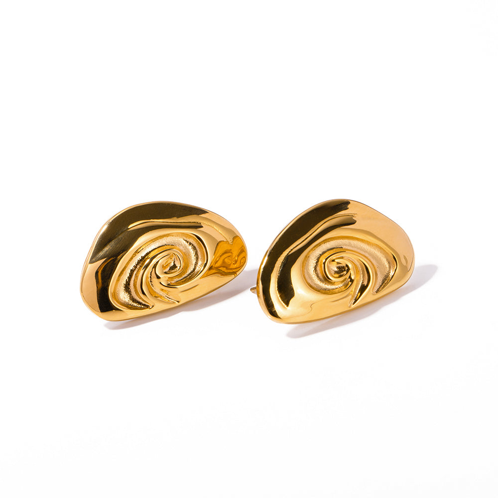 Tempest 18K Gold Stainless Steel Anti Tarnish Stud Earring Women Bulk