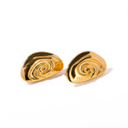 Tempest 18K Gold Stainless Steel Anti Tarnish Stud Earring Women Bulk