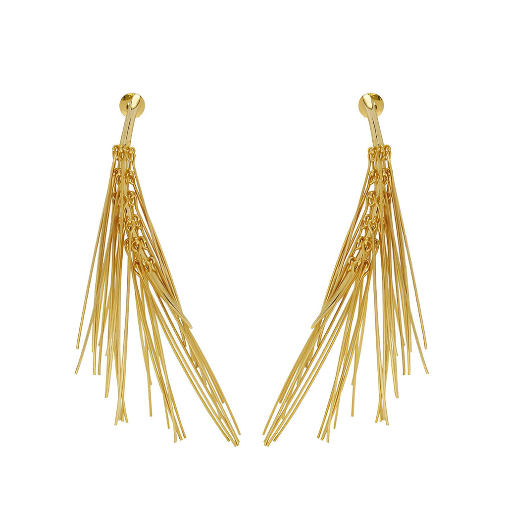 Stylish 18K Gold Brass Anti Tarnish Dangler Earring For Women Bulk