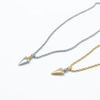 Pierce Silver 18K Gold Stainless Steel Anti Tarnish Necklace Pendant Chain For Men
