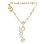 Minimal Love Charm Rose Silver Gold Plated CZ Brass Watch Charm Bulk