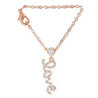 Minimal Love Charm Rose Silver Gold Plated CZ Brass Watch Charm Bulk