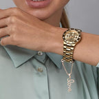Minimal Love Charm Rose Silver Gold Plated CZ Brass Watch Charm Bulk