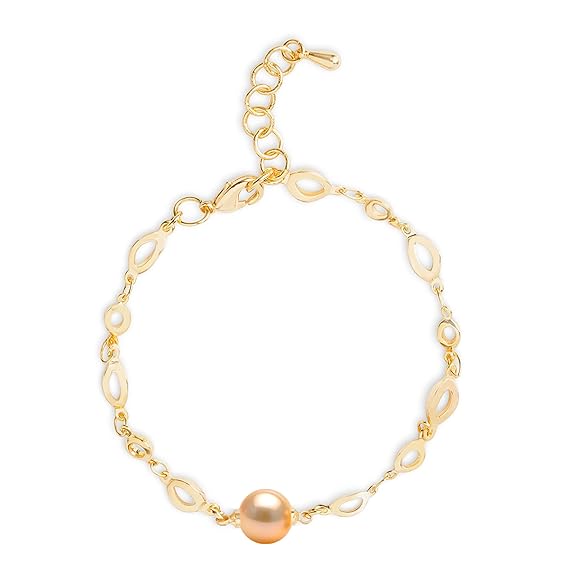 Elegant Link Chain Rose Silver Gold Plated Beads Brass Bracelet Bulk