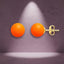 Elegant Round Orange Rose Silver Gold Pearl Brass Stud Earrings Bulk