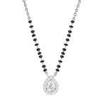Designer Teardrop Rose Silver Yellow Gold CZ Brass Mangalsutra Bulk