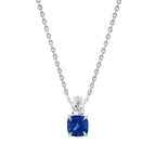 Elegant Cushion-Cut Rose Silver Yellow Gold CZ Brass Pendant Chain Bulk