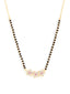 Traditional Floral Rose Silver Gold Plated CZ Brass Mangalsutra Bulk