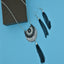 Tassel Curb Black CZ Beads Oxidised Necklace Earring Set Bulk