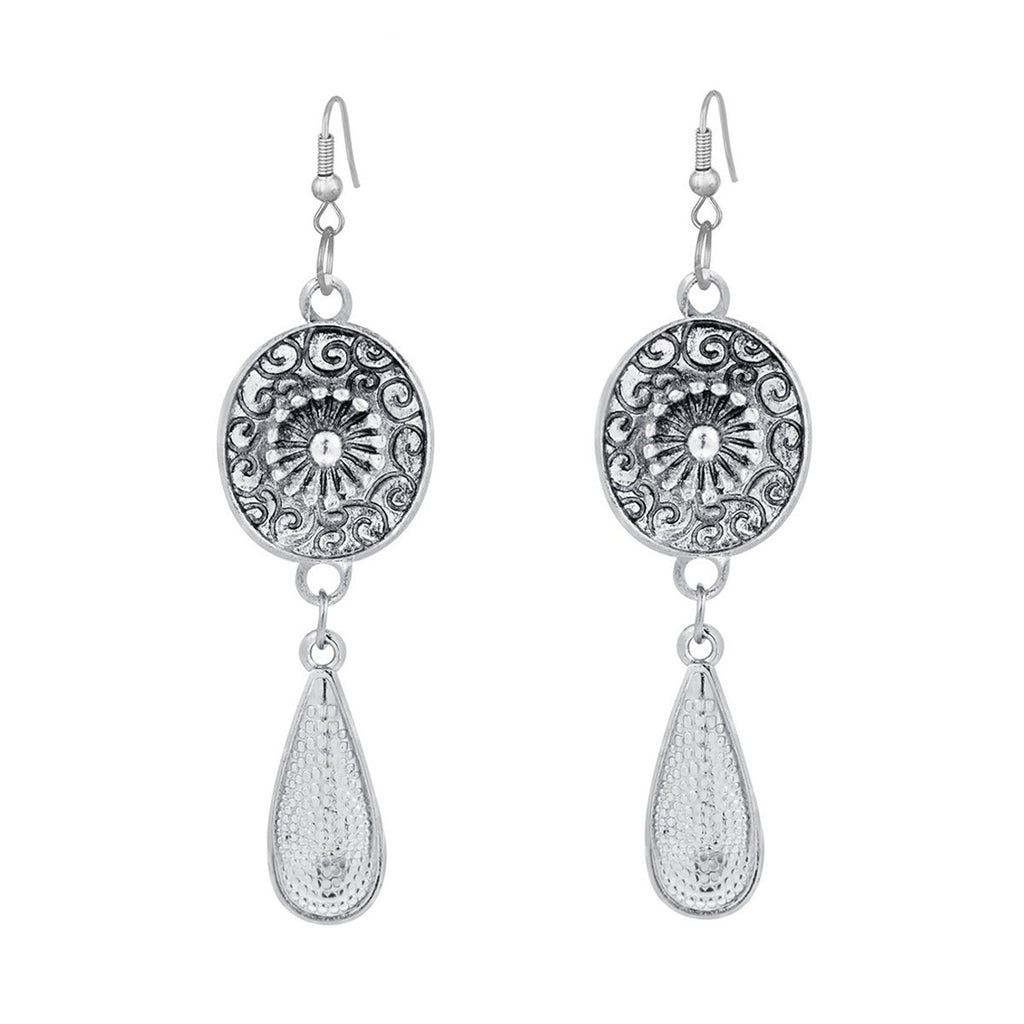 Oxidised German Silver Tribal CZ Beads Necklace Earring Bulk