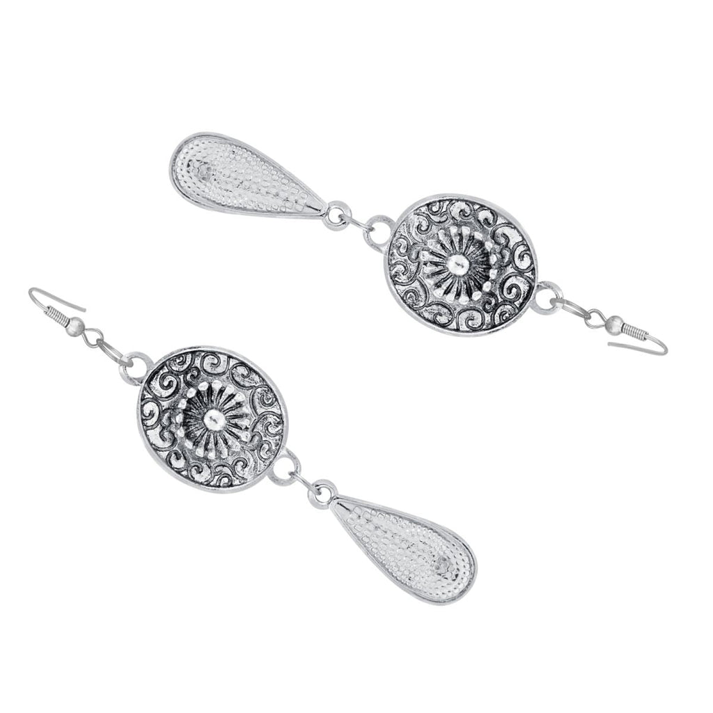 Oxidised German Silver Tribal CZ Beads Necklace Earring Bulk
