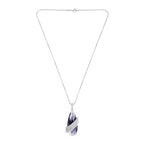 Italian Crystal Black Silver Western Party Sweater Long Chain Necklace