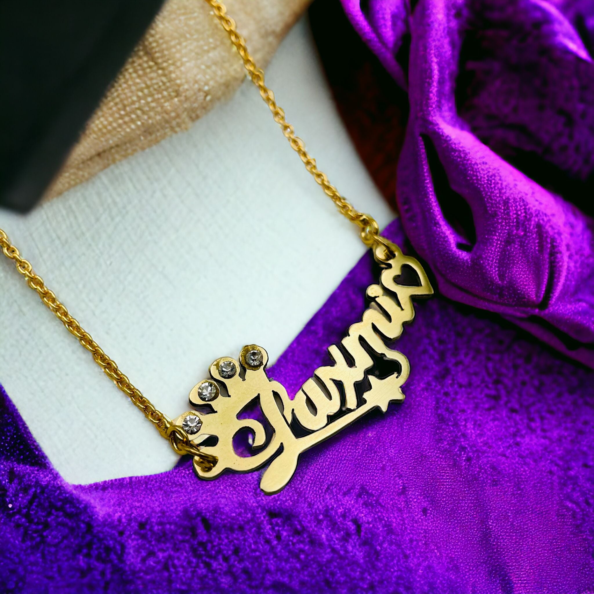 Copper Gold Personalized Customized Letter Name Necklace Chain Bulk