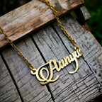 Copper Gold Personalized Customized Letter Name Necklace Chain Bulk