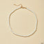 Simple Pearl White 18K Gold Anti Tarnish Necklace For Women Bulk