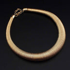 Retro Hasli Choker 18K Gold Anti Tarnish Necklace For Women Bulk