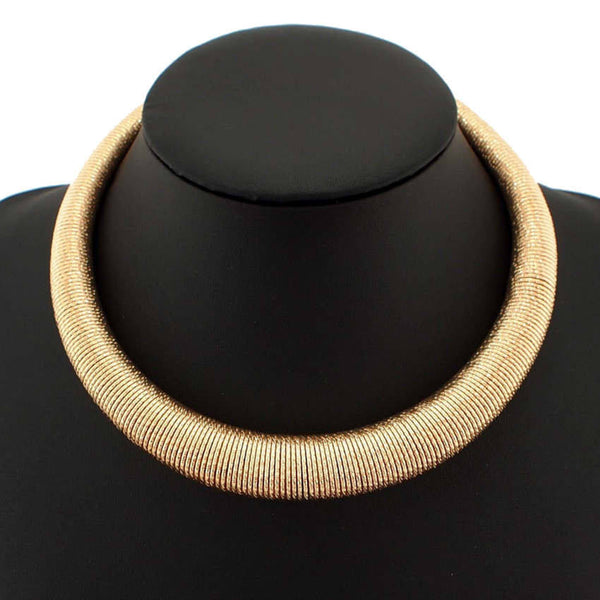 Retro Hasli Choker 18K Gold Anti Tarnish Necklace For Women Bulk Secondary image