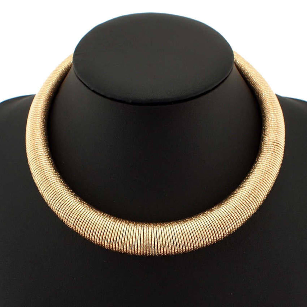 Retro Hasli Choker 18K Gold Anti Tarnish Necklace For Women Bulk