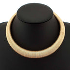 Retro Hasli Choker 18K Gold Anti Tarnish Necklace For Women Bulk