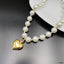 Heart Pearl White 18K Gold Anti Tarnish Necklace For Women Bulk